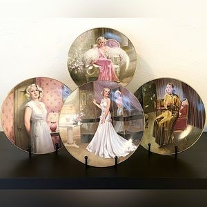 “Hollywood’s Glamour Girls” - Complete collector’s set of 4 plates.